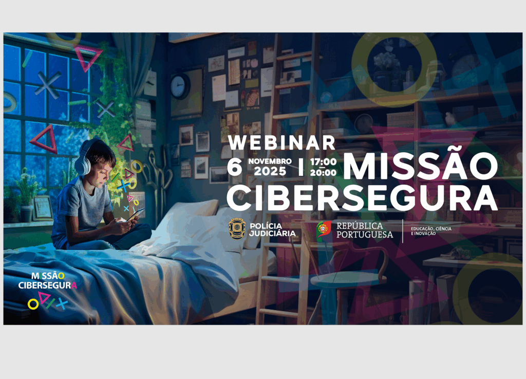 Webinar missão cibersegura com imagem do jogo rayuela